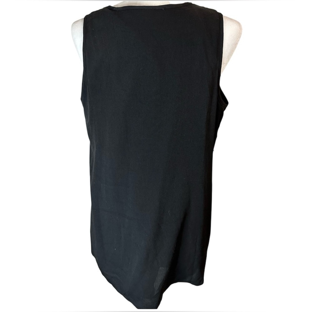 Motherhood maternity embellished party black tank top in medium - Picture 2 of 6